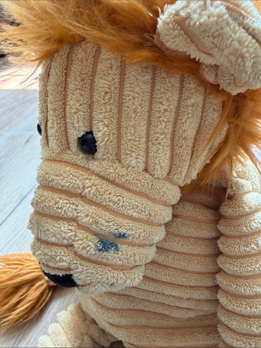 JELLYCAT Medium Cordy Roy Lion Plush Stuffed Animal Corduroy 15" - Picture 3 of 7